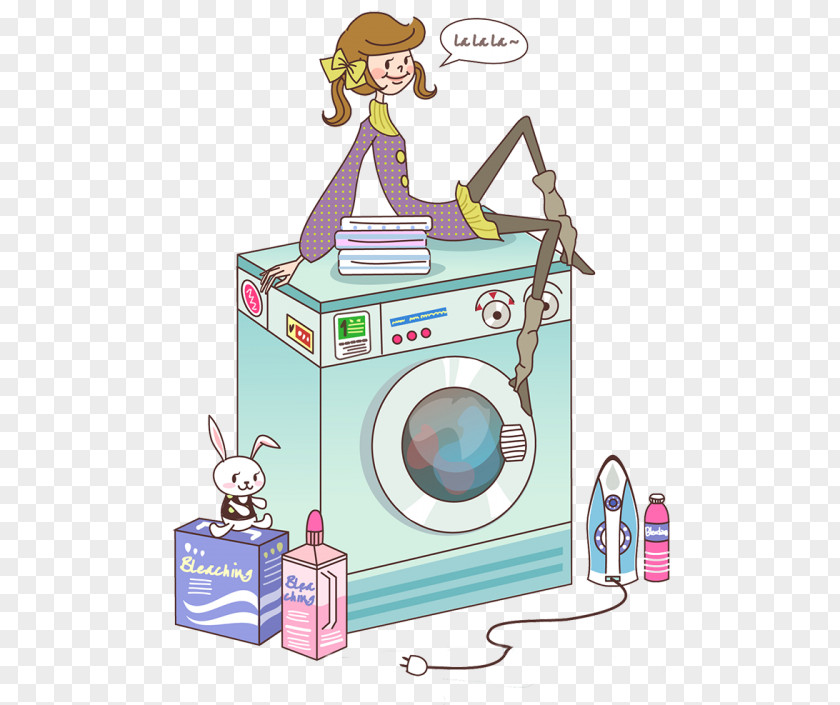Woman Washing Machines Clip Art Laundry Photography PNG