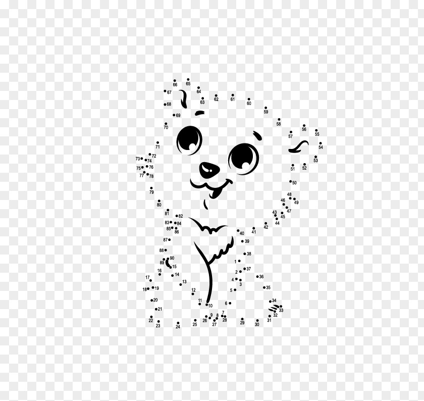 Kitten Connect The Dots Point Child Game PNG