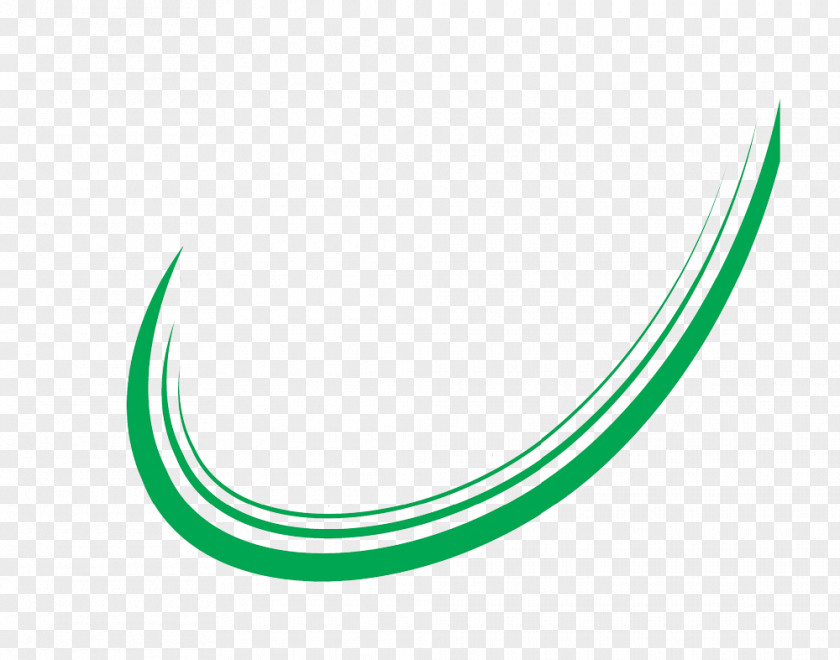 Line Logo Crescent Leaf PNG