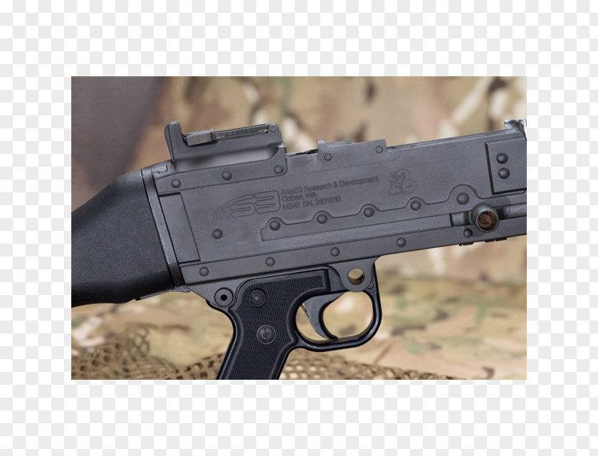 Machine Gun Trigger M240 Firearm Receiver PNG