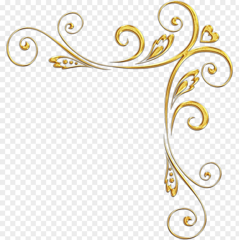 Ornament Drawing Gold Picture Frames PNG