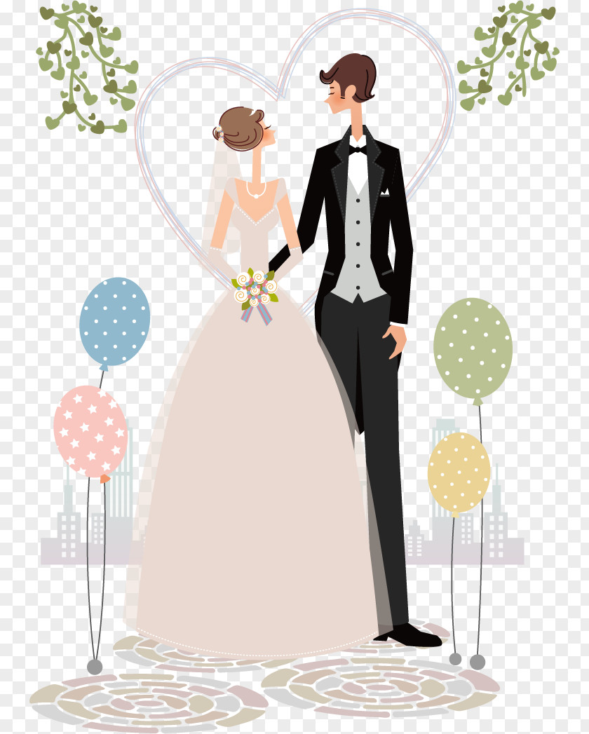 Vector Hand-painted Wedding Christian Views On Marriage Illustration PNG