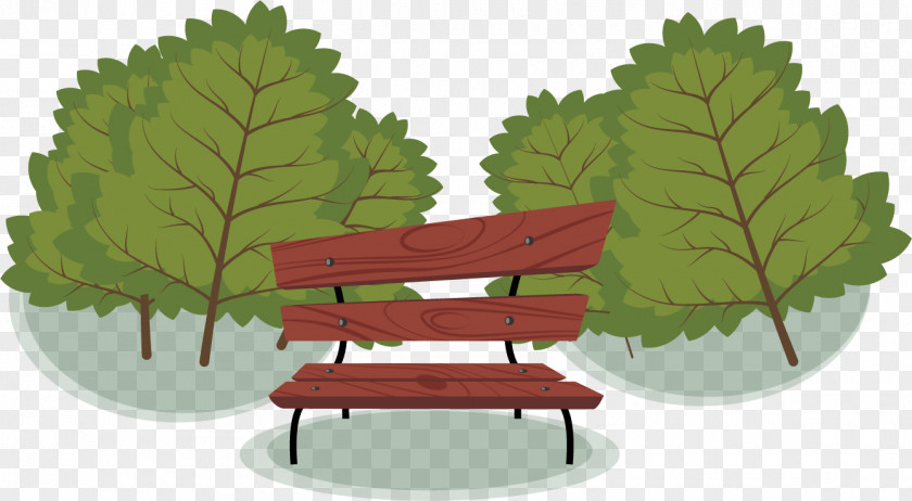 Vector Painted Park Benches Bench PNG