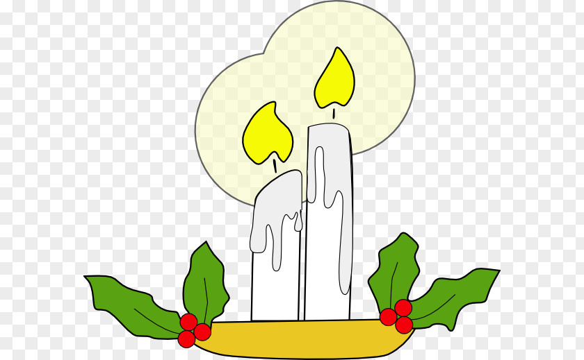 Christmas Gift Candle Clip Art PNG