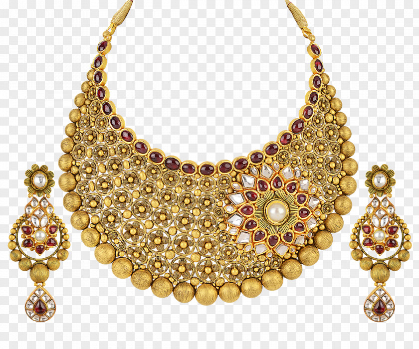 Jewellery Earring Necklace Gold Pearl PNG