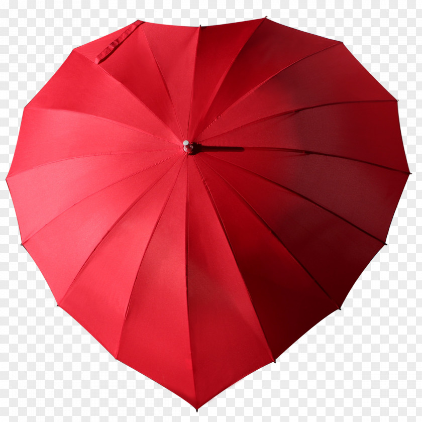 Umbrella Gift Heart Red Woman PNG