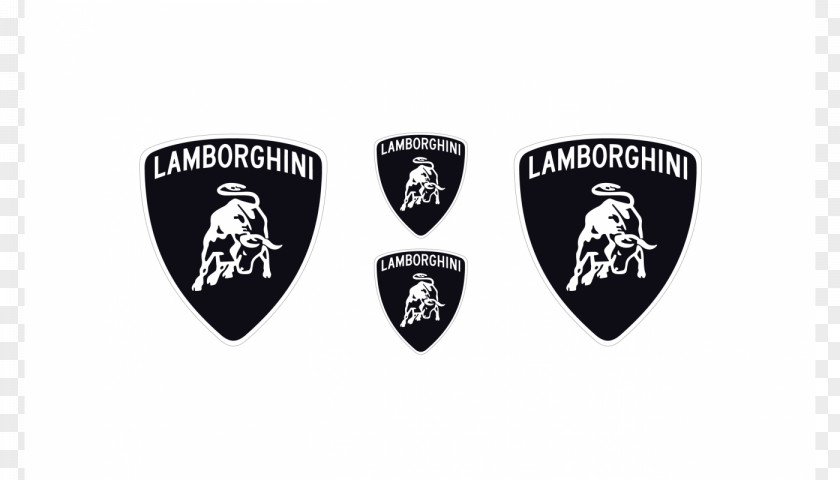 Black Shield Lamborghini Car Logo Emblem Decal PNG