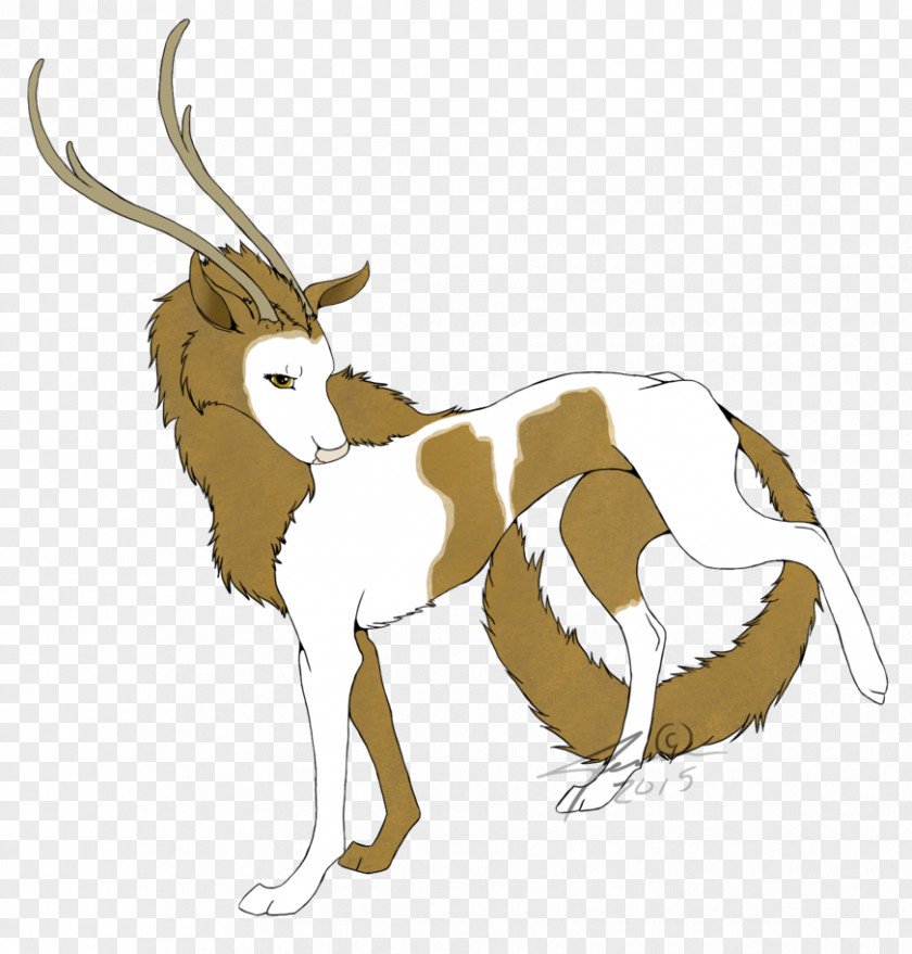 Fantasy Creature Reindeer Springbok Cattle Horse Mammal PNG