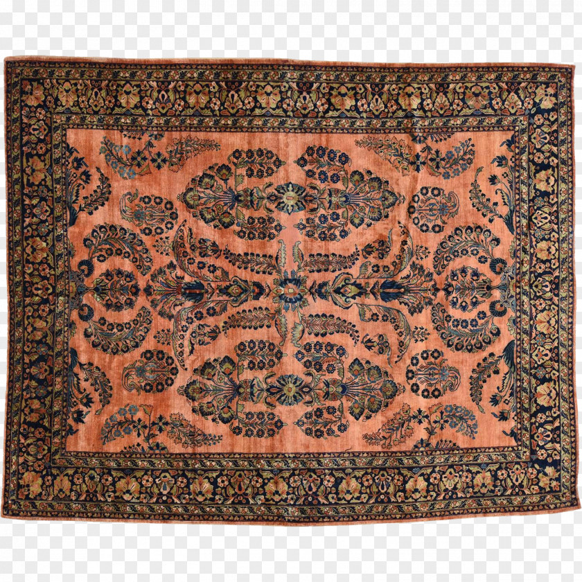 Persian Heriz Rug Carpet Kashan Oriental Pattern PNG