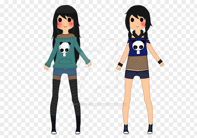 SUMMER OUTFIT Black Hair Character Fiction Animated Cartoon PNG