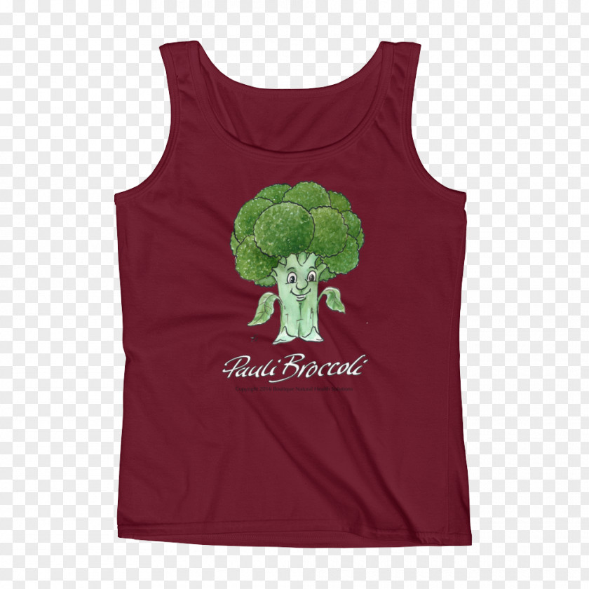 Broccoli T-shirt Sleeveless Shirt Top PNG