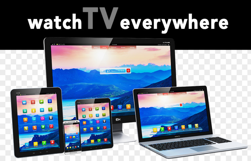 Cameron TV Everywhere Cable Television Internet Handheld Devices PNG