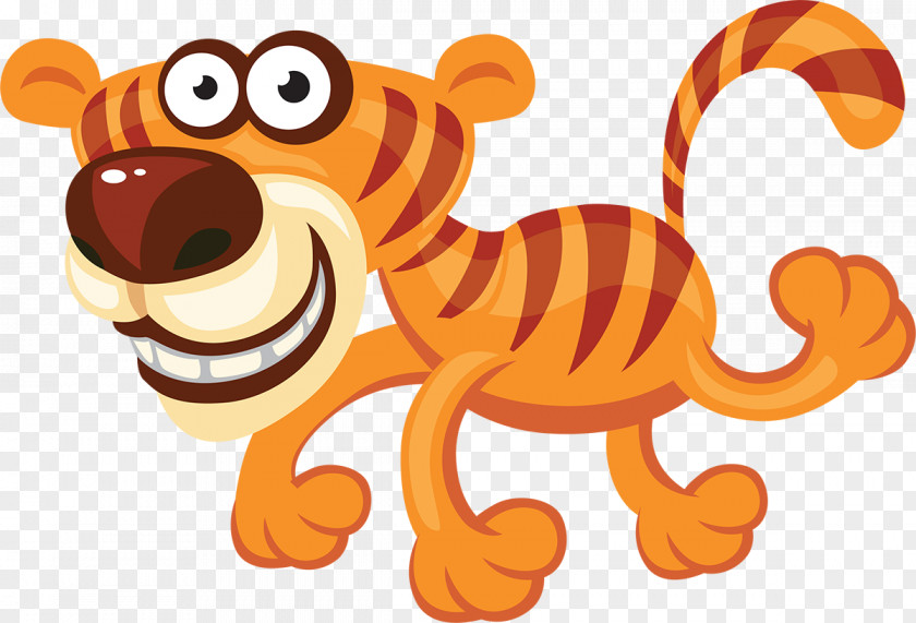 Tiger Lion Animation Drawing PNG