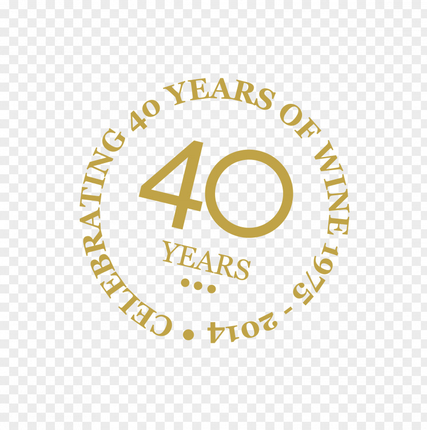 40 Anniversary Logo Brand Font Line PNG