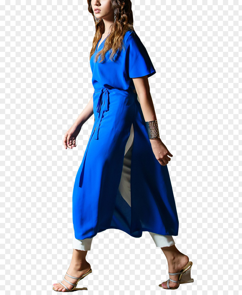 Dress Cobalt Blue Shoulder Costume PNG