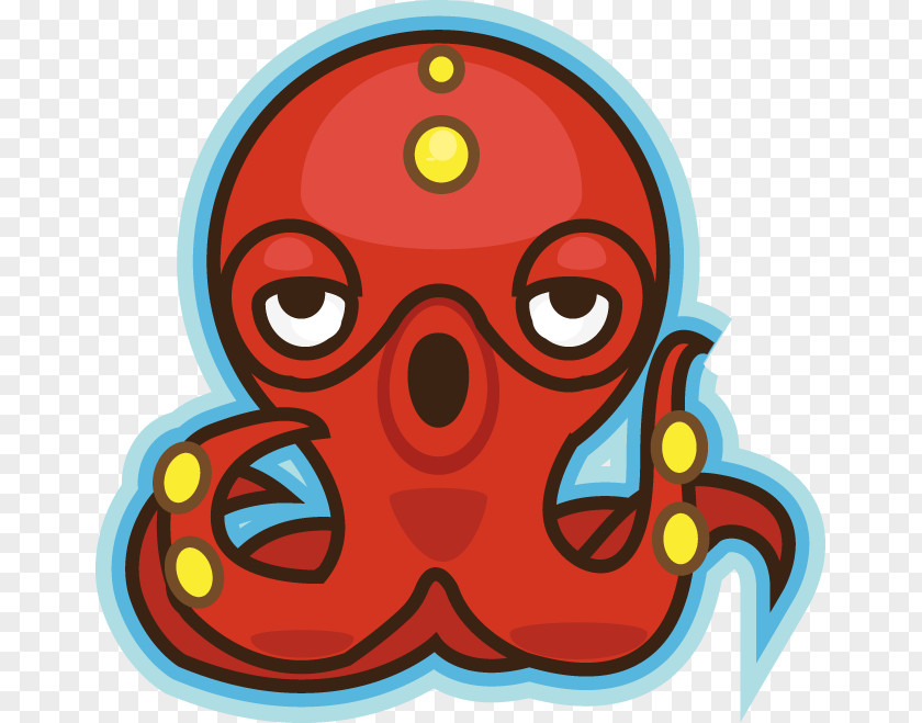 Line Octopus Headgear Cartoon Clip Art PNG