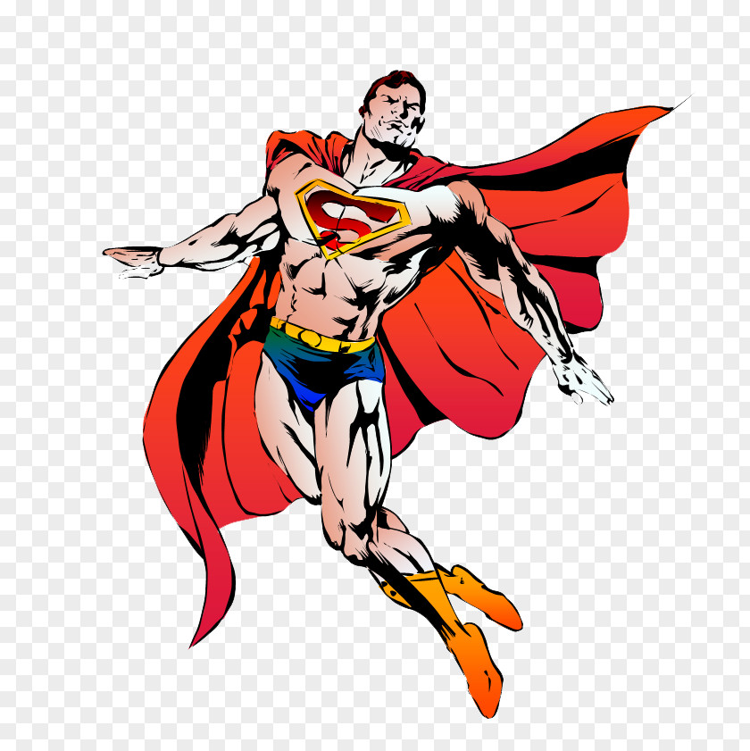Superman Cartoon Coloring Book Clip Art PNG
