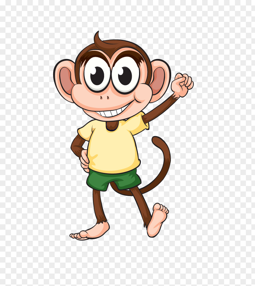 Cute Cartoon Monkey Ape Gorilla PNG