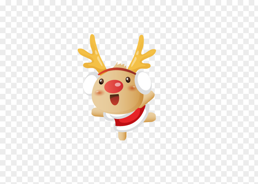 Festival Santa Claus's Reindeer Rudolph PNG