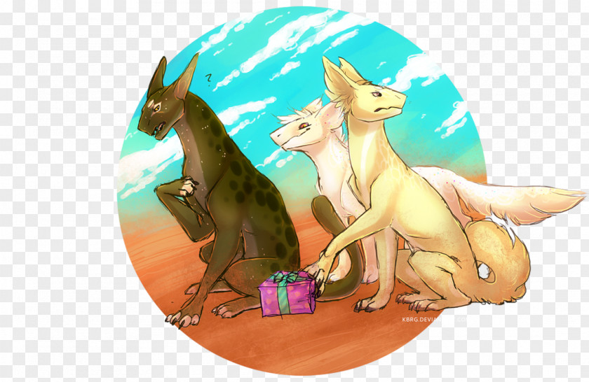 Giving Gifts. Canidae Macropodidae Dog Mammal PNG