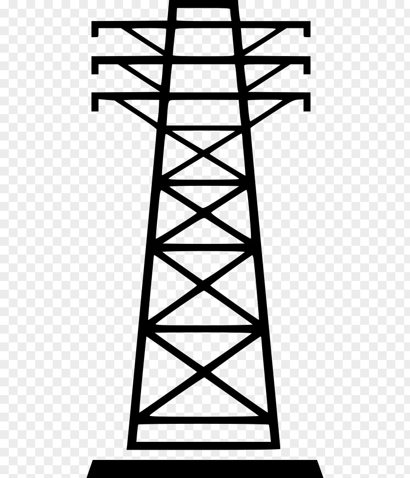 High Voltage Transmission Tower Electric Power PNG
