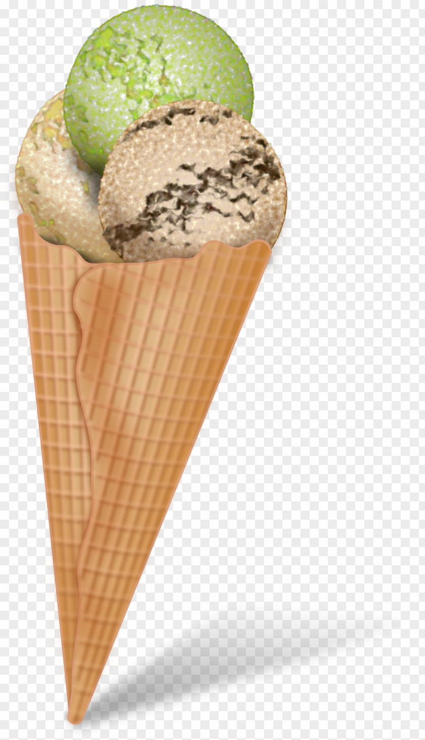 Ice Cream Ball Cones Chocolate Clip Art PNG