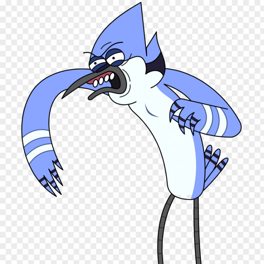 Show Mordecai Character Art Peeps PNG