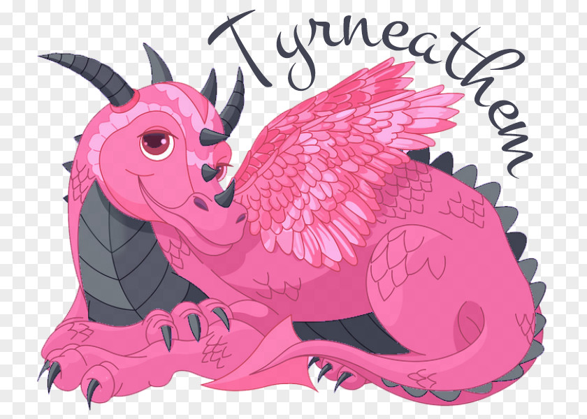 Wing Magenta Dragon Drawing PNG