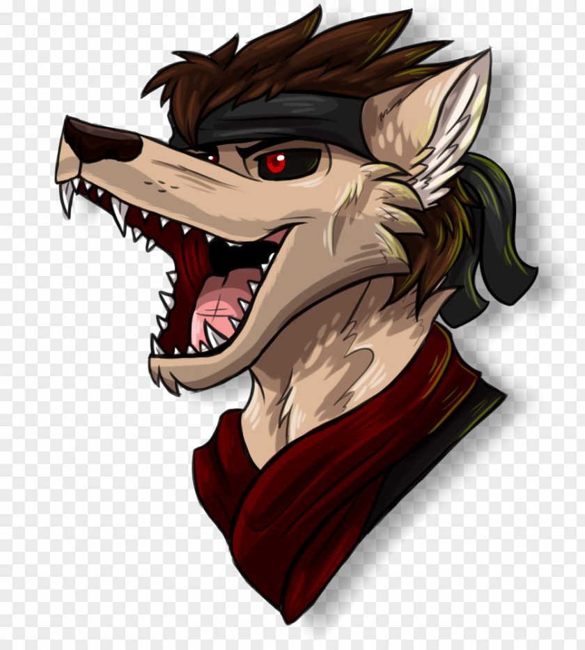 Dark Wolf Dragon Cartoon Jaw Demon PNG