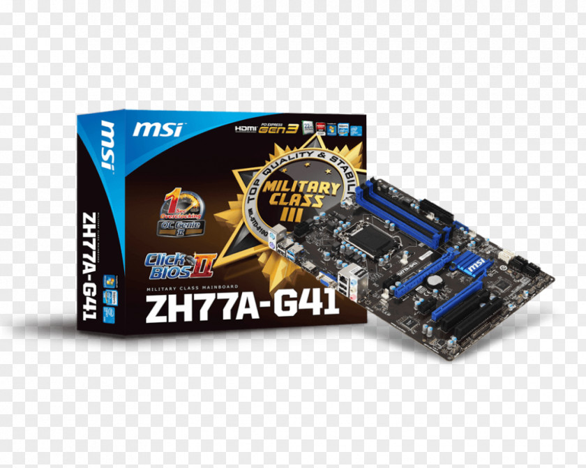 Intel LGA 1155 Micro-Star International Motherboard ATX PNG