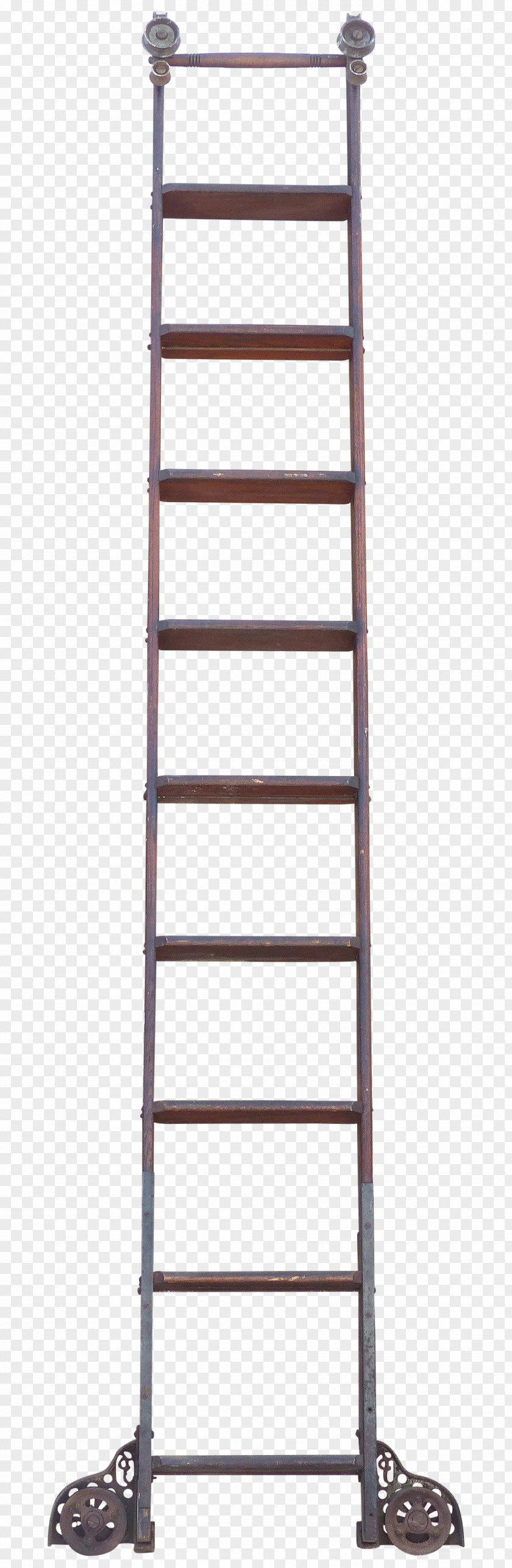 Ladder Library Attic Bookcase PNG
