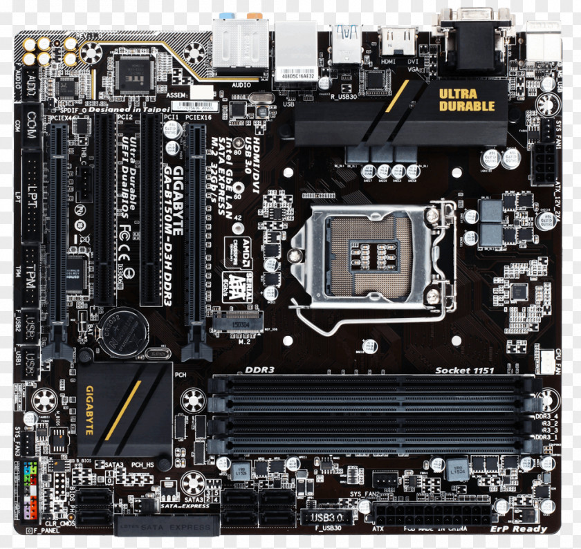 LGA 1151 MicroATX Motherboard DDR3 SDRAM Gigabyte Technology PNG