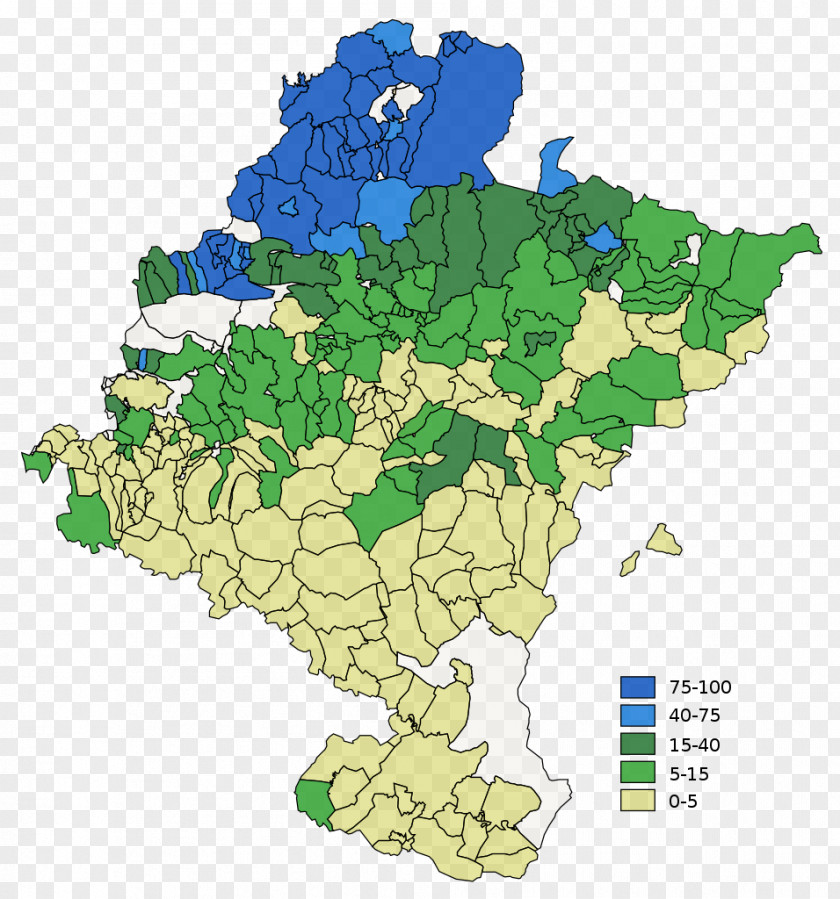 Percentage Map Viana, Spain Basque Language Country Ujué PNG