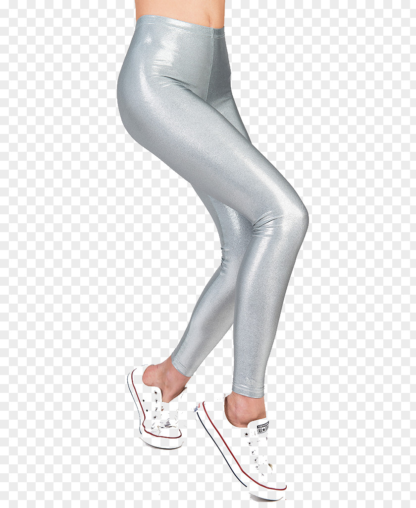 Silver Glitter Leggings Clothing Hoodie Tights Fashion PNG
