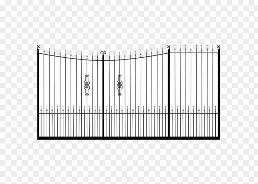 Sliding Gate Fence Electric Gates Wrought Iron Railing PNG