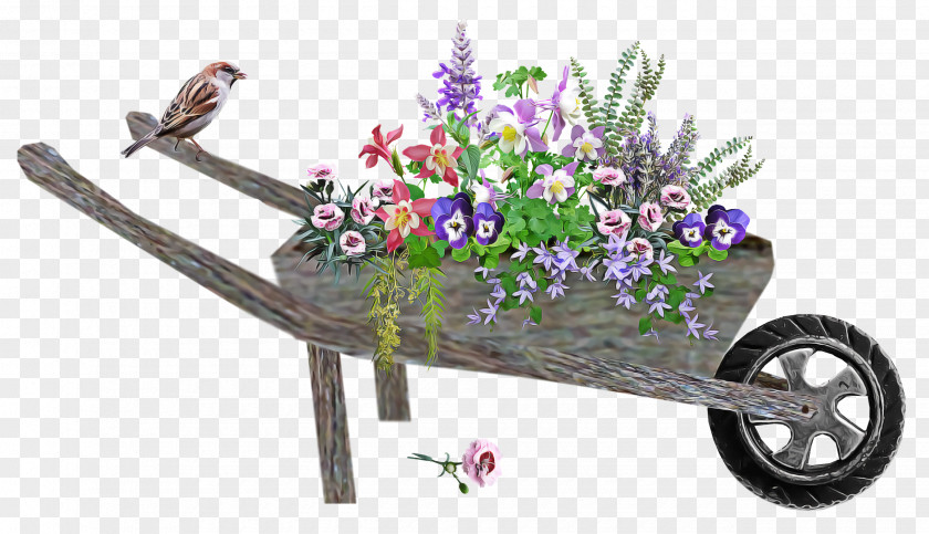 Cut Flowers Purple Flora Cart Flower PNG