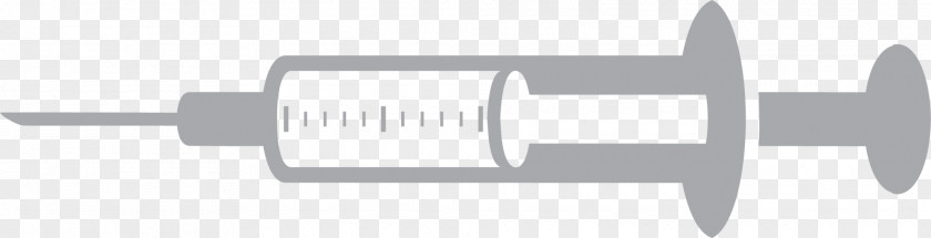 Grey Simplified Syringe PNG