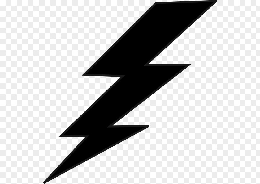 Lightning Black And White Clip Art PNG