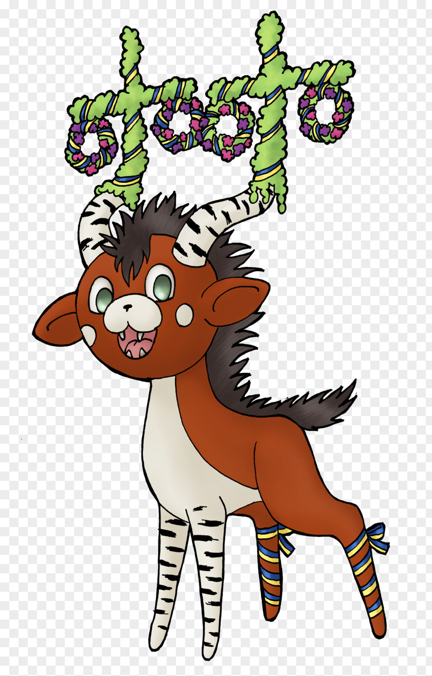 Reindeer Giraffe Mammal Illustration PNG