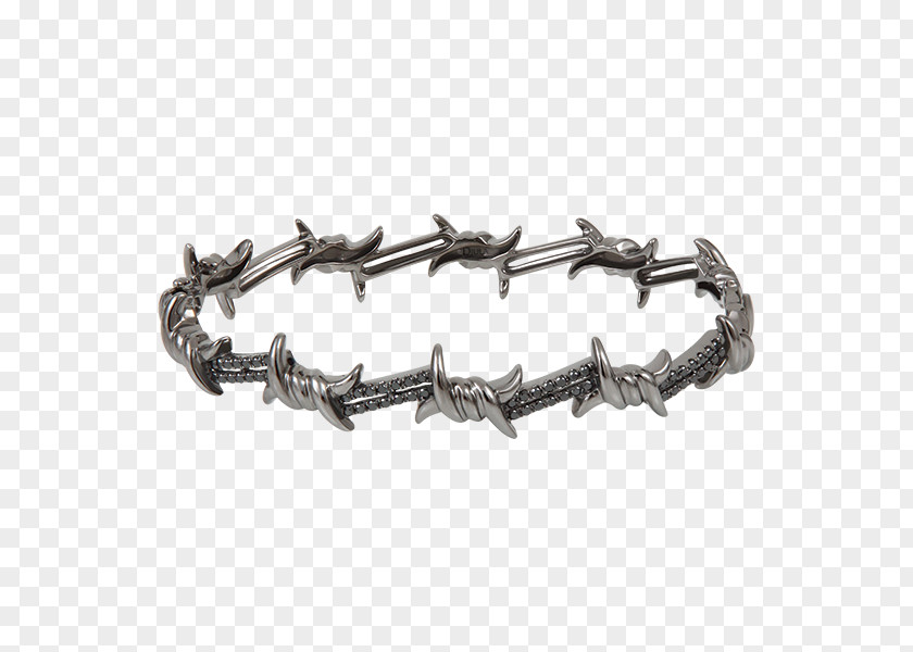 Barbed Wire Material Bracelet Diamond Bangle Metal PNG