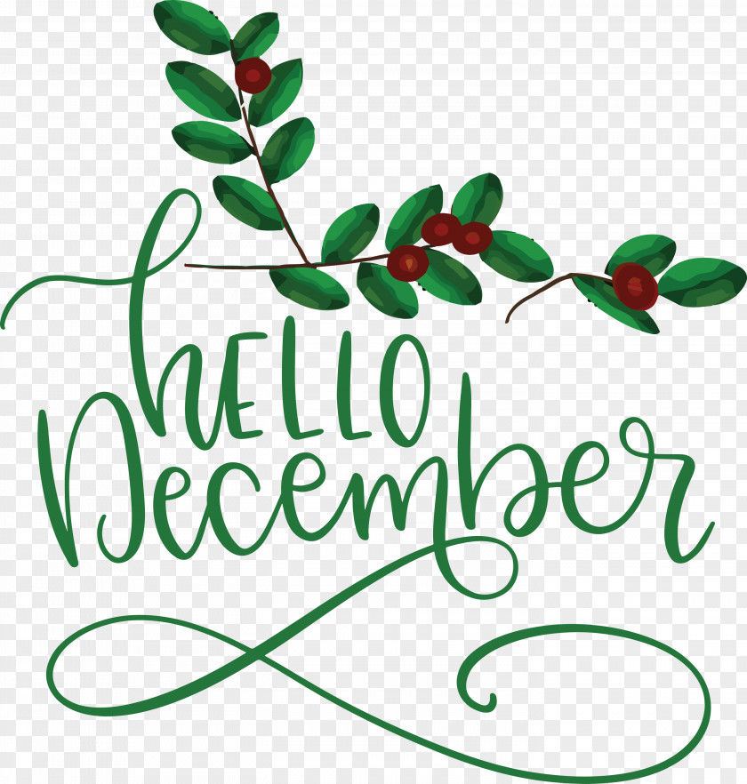 Hello December Winter PNG