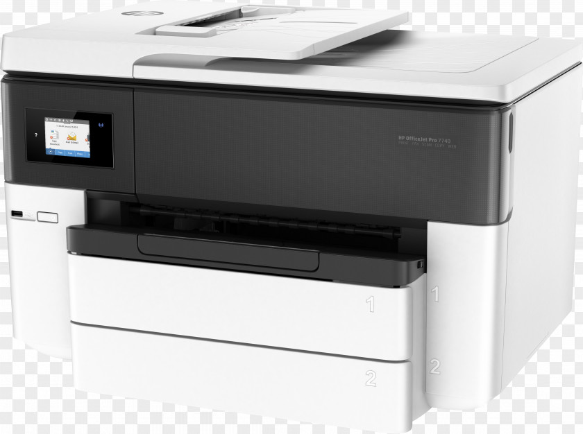 Hewlett-packard Laser Printing Hewlett-Packard HP Officejet Pro 7740 Multi-function Printer PNG