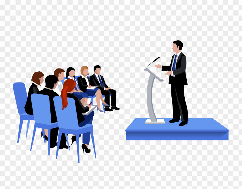 Lecture Vector Graphics Public Speaking Illustration Image PNG
