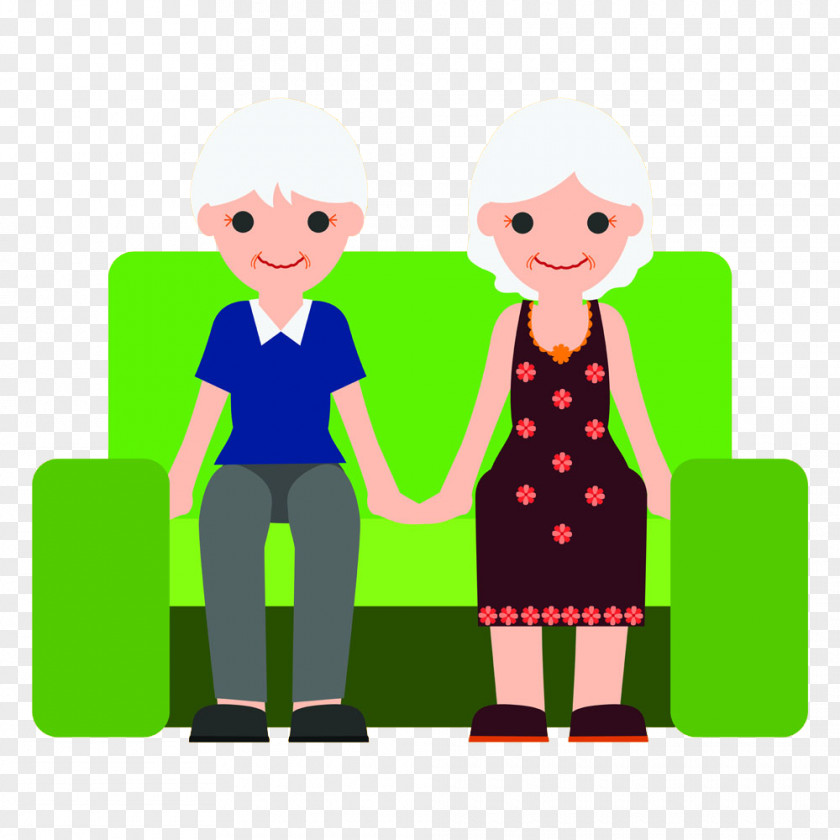 Old People Cartoon Woman Illustration PNG