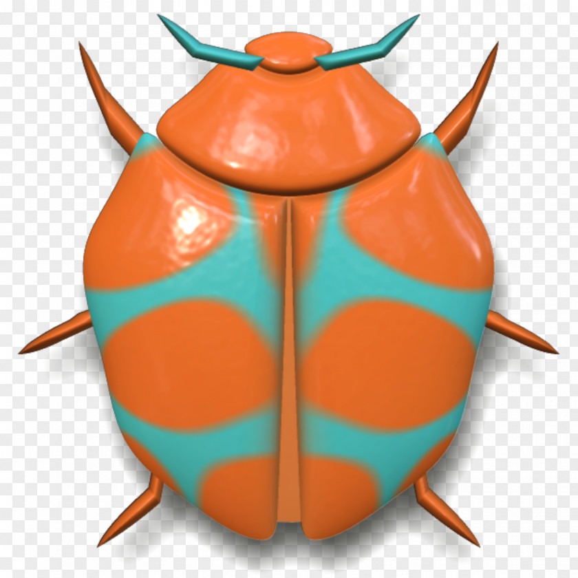Orange Beetle Yellow PNG