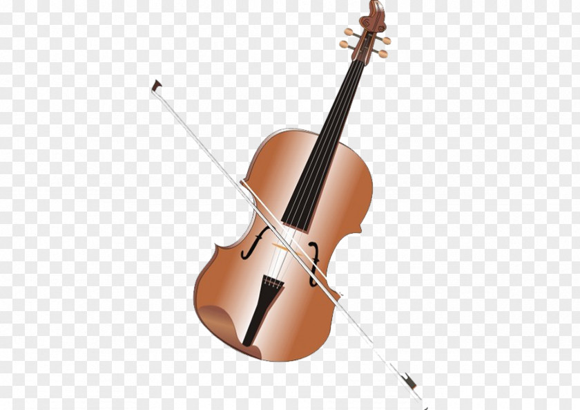 Vector Violin Cartoon PNG