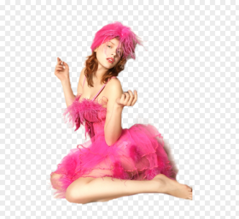 Painting Pink White Black Woman PNG