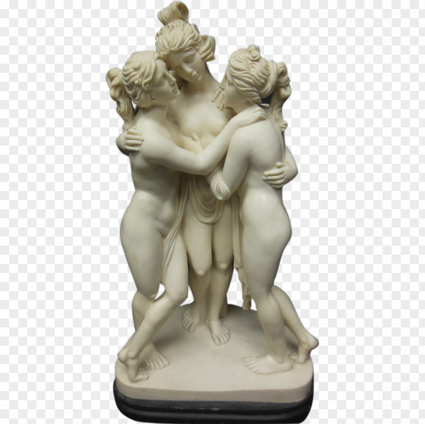The Three Graces Statue Marble Sculpture Classical PNG