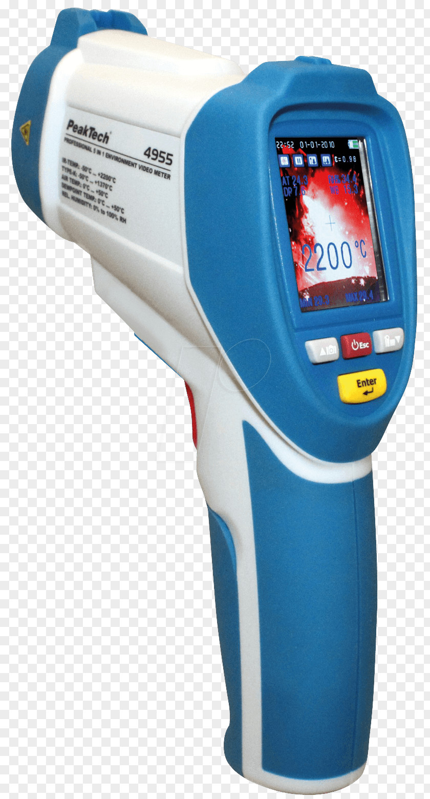2200meter Band Infrared Thermometers Thermographic Camera Hygrometer PNG