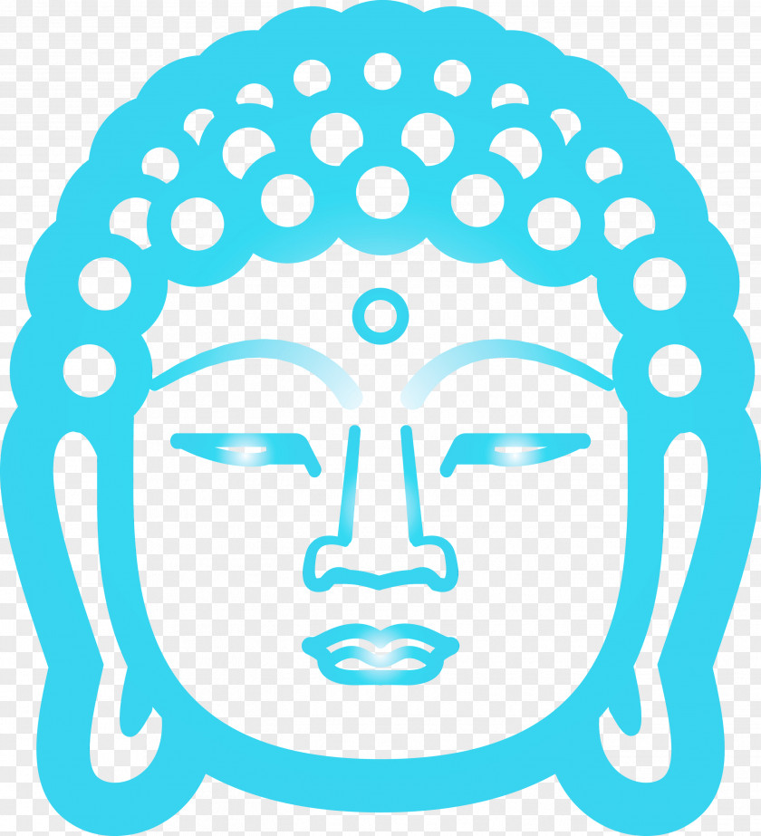 Face Aqua Blue Head Turquoise PNG